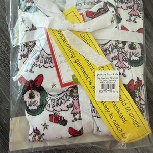 New Pottery Barn Kids Dr. Seuss's Cindy-Lou Who™ Organic Cotton Baby Pajama
